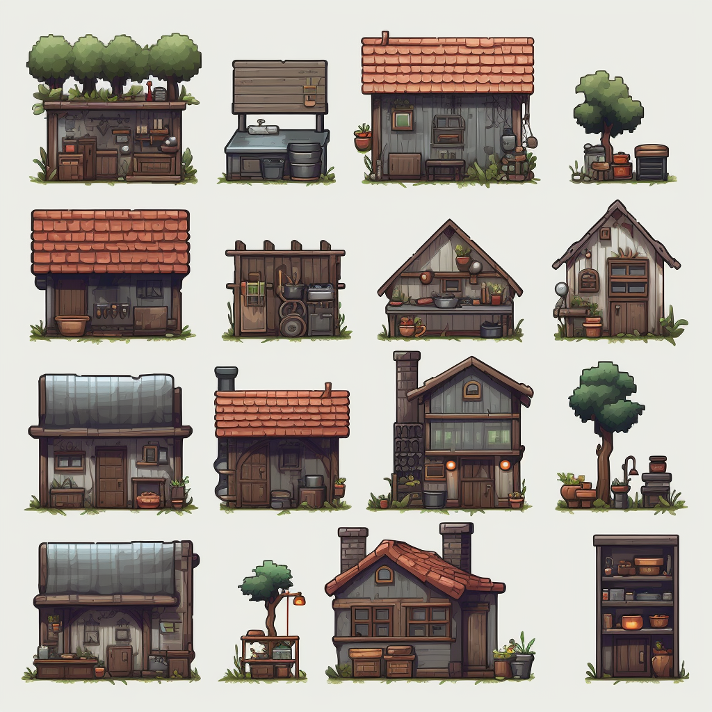 houses → vibrant 3d before